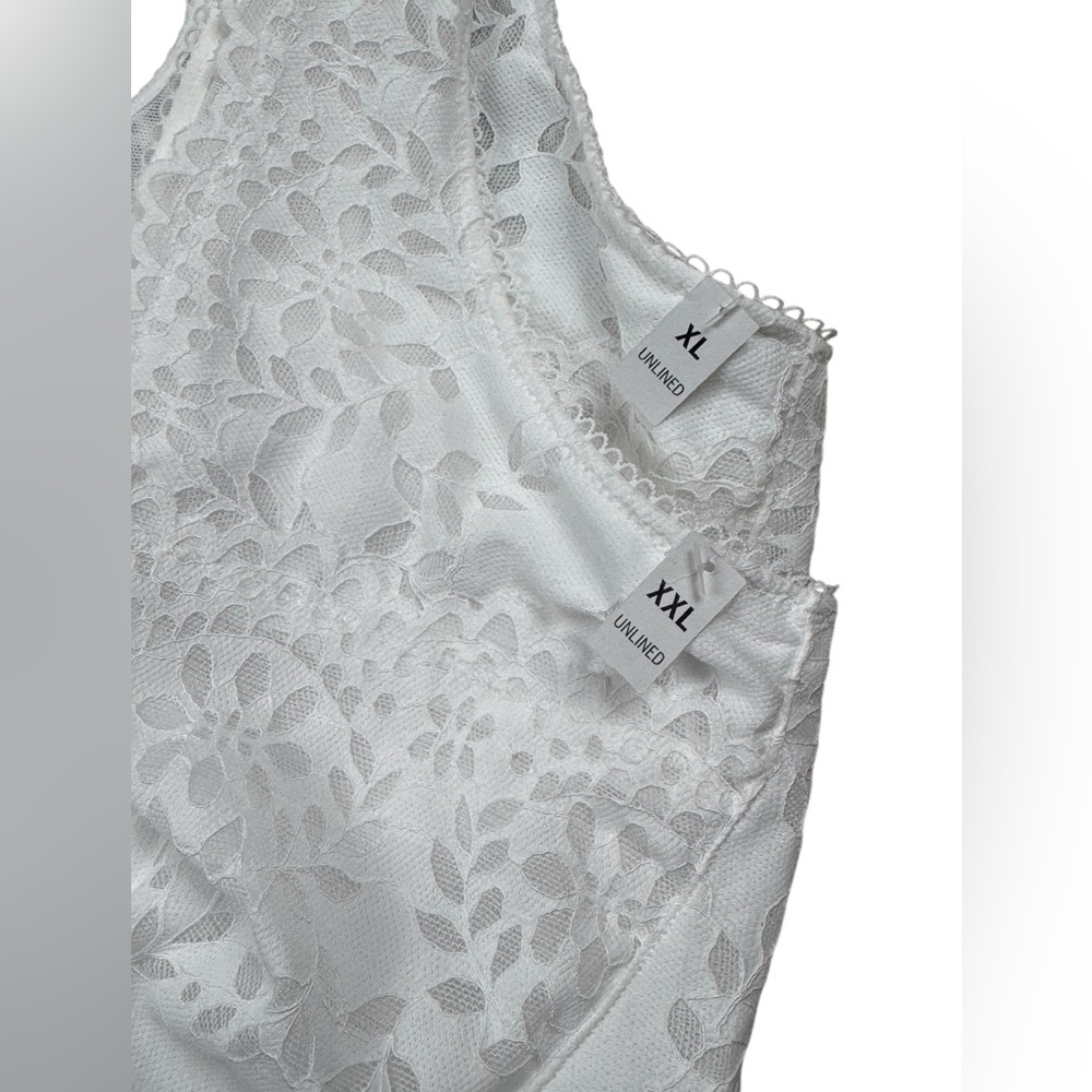 NWT PiNK Victoria’s Secret The Cinched Corset White Lace Bralette Tank Top Cami - Picture 15 of 17